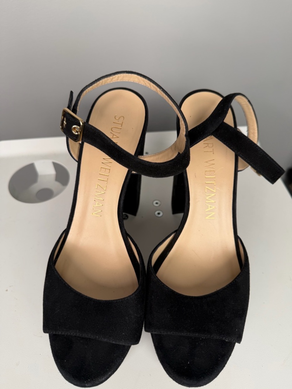 Stuart Weitzman Black Suede Ryder 95
Platform Sandal - Picture 9 of 10